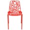 Leisuremod Modern Devon Aluminum Chair, Red, 2PK DC23R2 - alternate 3
