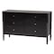 Baxton Studio Lucera Mid-Century Black Twin Size 5-Piece Bobbin Bedroom Set 257-14012-14128-14125-14122-14122-ZORO - alternate 9