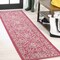 Jonathan Y Malta Bohemian Medallion Textured Weave Fuchsia/Light Gray 2 ft. x 10 ft. Indoor/Outdoor Runner Rug SMB104E-210 - alternate 1