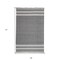 Homeroots 9' X 12' Dark Gray Striped Handmade Indoor Outdoor Area Rug 533580 - alternate 9