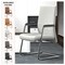 Leisuremod Aleen Office Chair in Upholstered Leather and Iron Frame, White AGO19WL - alternate 7