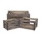 Homeroots Set of Five Brown Solid Wood Crate, 5PK 487712 - alternate 7