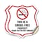 Signmission No Smoking Shield Sign This Is A Smoke F, 6 inch X 6 inch, Vinyl Decal, 2PK SHI-D-2PACK-6-401 - alternate 1
