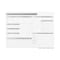 Ghent Manufacturing Aria Low Profile Glassboard, Lean Manufacturing, Magnetic, 2'H x 3'W GRPARIASM02M-23 - alternate 1
