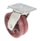 Vestil Ductile Steel V-Groove Swivel With 4-Position Lock Caster 8 In. Diameter x 3 In. Width Red CST-CI-VG-8X3-S-4L - alternate 5