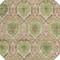 Homeroots 8' Olive Green And Fern Green Round Medallion Washable Indoor Outdoor Area Rug 587796 - alternate 7