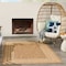 Homeroots 4' X 6' Natural Geometric Indoor Outdoor Area Rug 572621 - alternate 9