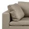 Homeroots 122" Beige Top Grain Leather Reclining Solid Wood Sofa 720405 - alternate 8