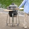 Vevor Charcoal Grill and Smoker Ceramic BBQ Smokers with 4 Wheels & Thermometer AU-18 - alternate 7