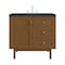 James Martin Vanities Laurent 36" Single Vanity, Honey Oak w/ 3 CM Charcoal Soapstone Silestone Top 545-V36-HNO-3CSP - alternate 1