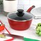 Oster Claybon 2.2 Quart Nonstick Saucepan With Lid in Speckled Red 80678.02 - alternate 6