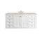 James Martin Vanities Chicago 60" Single Vanity, Glossy White, w/ 3 CM Tajnar Eclos Top w/FreePower Wireless Charger 503-V60S-GW-FTJR - alternate 7