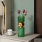 Uniquewise 12-Inch Decorative Green Tall Glass Vase - Modern Minimalist Decor for Parties, and Special QI004735.GN.S - alternate 10