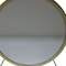 Homeroots 19" Brass Round Metal Framed Freestanding Mirror 485938 - alternate 6