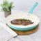 Martha Stewart Everyday Rexford 12 Inch Ceramic Nonstick Aluminum Frying Pan in Teal 141012.01 - alternate 4
