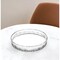 Homeroots 12in Clear Round Cut Crystal Serving Tray 517515 - alternate 4