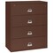 Fireking 4 Drawer, 1 Hr Fire & Impact Rated, 44" Wide Lateral Brown 4-4422-CBR - alternate 1