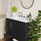 Flash Furniture Vega 36in. Vanity w/Sink, Blk Hardware, Soft Close, Open Shelf & 3 Drawers, Carrara Marble, Blk/Wht FS-VEGA36-KD-BK-GLD-HDBLK-GG - alternate 10