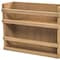 Homeroots Wall Mounted 13.13in Wood Spice Rack 478231 - alternate 6