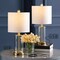 Jonathan Y Abner 21" Glass Modern Contemporary USB Charging LED Table Lamp, Brass Gold, 2PK JYL8500B-SET2 - alternate 10