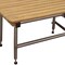 Homeroots 18" X 42" Brown Teak Rectangular Shower Bench 549367 - alternate 6