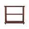 Homeroots 27" Brown Two Tier Standard Bookcase 389570 - alternate 1