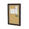 Ghent 1 Door Enclosed Natural Cork Bulletin Board, Bronze Aluminum Frame, 3'H x 2'W PB13624K - alternate 3