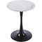 Leisuremod Bristol Round MDF Dining Table - Pedestal Base Kitchen Table, Modern Style BTBL-B24MWT - alternate 1