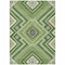 Homeroots 5' X 8' Green Ivory And Beige Tribal Washable Indoor Outdoor Area Rug 598119 - alternate 9