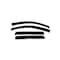 Ventshade Rainguards, Aerodynamic Design, Tape-On, Smoke, Acrylic, Set Of 4 94858 - alternate 1