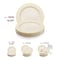 Smarty Had A Party 7.5" Ivory with Gold Edge Rim Plastic Appetizer/Salad Plates (120 Plates), 120PK 137G-CASE - alternate 10