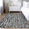 Homeroots 10' X 14' Black And Ivory Abstract Washable Indoor Outdoor Area Rug 588497 - alternate 9