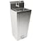 Amgood 10 in. x 14 in. Hands-Free Hand Sink With Pedestal Base SINK HS-42PB-Z - alternate 1