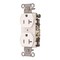 Hubbell Wiring 20 Amp Hubbell Commercial Grade Duplex Receptacle, White CR20W - alternate 3