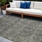 Homeroots 9' X 12' Brown and Black Oriental Washable Non Skid Indoor Outdoor Area Rug 563824 - alternate 1
