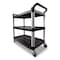 Rubbermaid Commercial Plastic, 300 lb Load Capacity, 3 Shelves, 40.63" W FG409100BLA - alternate 12