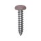 Auveco 8 x 3/4in Tan Painted Square Drive Pan Head Tapping Screw, 100PK 25368 - alternate 1