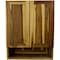 Homeroots 24in Brown Solid Wood Wall Mounted Accent Cabinet 383580 - alternate 1