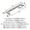 Amerock Monument 5-1/16 inch (128mm) Center-to-Center Polished Nickel Cabinet Pull, 10PK 10VMP36571PN - alternate 3