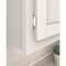 Amerock 3/8in 10 mm Inset Self-Closing, Face Mount White Hinge - 1 Pair BPR3428W - alternate 3