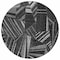 Homeroots 8' Black And Gray Round Geometric Washable Indoor Outdoor Area Rug 594757 - alternate 7