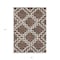 Homeroots 3' X 5' Brown And Ivory Geometric Washable Indoor Outdoor Area Rug 593756 - alternate 8