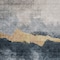 Homeroots 3' X 5' Blue Gray And Gold Abstract Washable Indoor Outdoor Area Rug 602993 - alternate 9