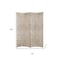 Homeroots 84" Silver Wood Folding Four Panel Screen Room Divider 274901 - alternate 3
