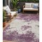 Homeroots 5' X 8' Eggplant Gray And Ivory Abstract Washable Indoor Outdoor Area Rug 599479 - alternate 1