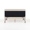 Martha Stewart Kay Queen Upholstered Platform Bed w/Channel Stitched Wingback Headboard/Cushioned Siderails, Beige TW-3WDB03B-Q-BG-MS - alternate 8
