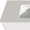 Homeroots 24" White Wood Floating Bathroom Vanity With White Sink And Two Drawers 624117 - alternate 4