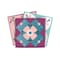 Homeroots 5" X 5" Vintage Turq Blush And Mauve Peel And Stick Removable Tiles 390914 - alternate 5