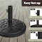Pure Garden Weighted Outdoor Umbrella Base, Black 50-103 - alternate 6