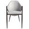 Leisuremod Sante Modern Leather Dining Arm Chair with Iron Legs in White/Bordouex, 4PK SC53WB4 - alternate 7